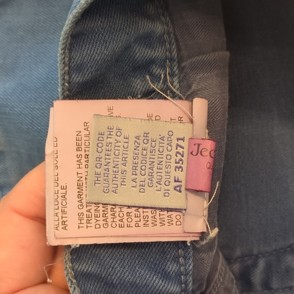 Jeckerson authentic slim fit unique patched denim pants Y2K size 36 - Picture 10 of 13